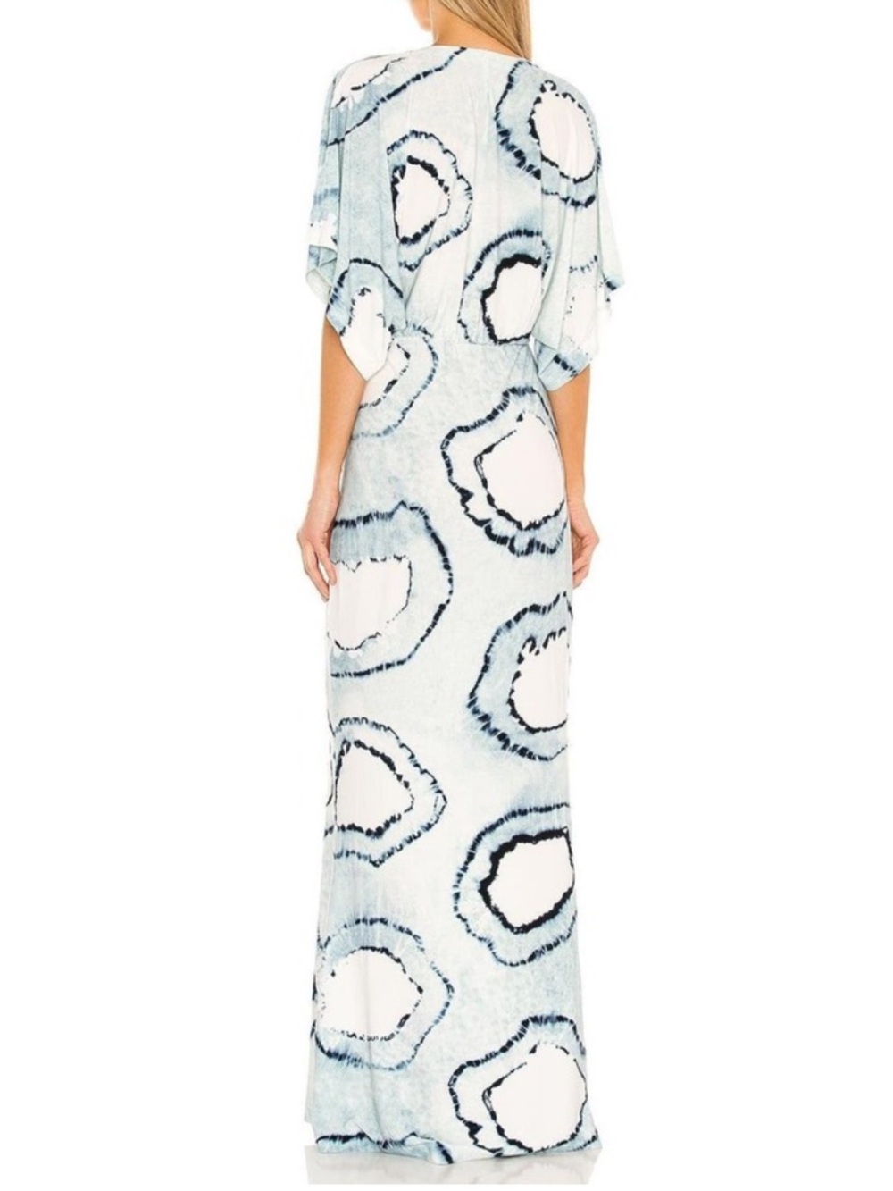 Norma Kamali Obie Tie Dye Coverup Gown Maxi Dress - Picture 9 of 10